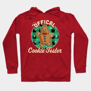 Official Cookie Tester Christmas Baking Team Gingerbread Man Hoodie